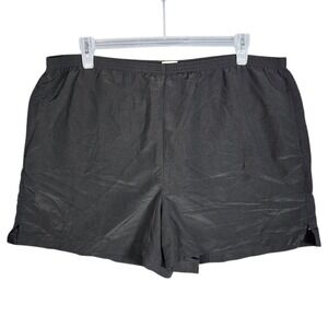LL Bean Shorts Mens XL Supplex Nylon Multi Sport 4" Heritage Active Black 274636